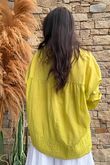 Prairie Pin Tuck Cotton Smock Olive